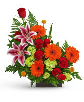 Sunset Splendor Arrangement Mix Flowers