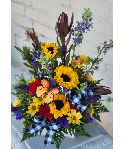 Sunset sunflower  Fresh with colorful sunflowers ? 