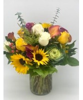 Sunset  Vase Arrangement 