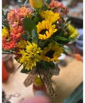 Sunshine and honey fall bouquet and local honey