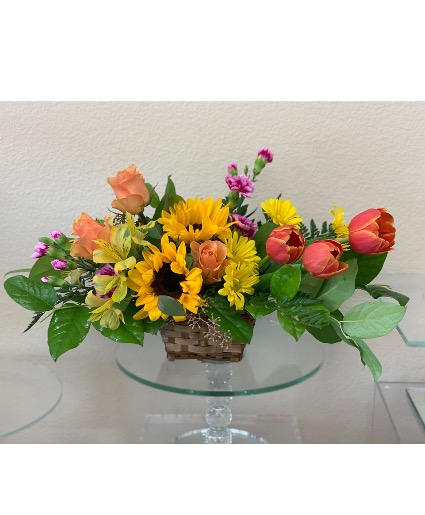 Sunshine Basket Arrangement Basket