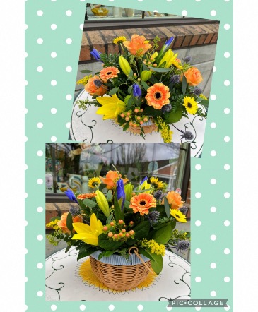 Sunshine Basket  Fresh Flowers in Fairview, OR | QUAD'S GARDEN - Home to Trinette's Floral