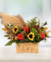 Sunshine Bliss Basket Bright colors flower delivery