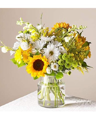 Sunshine Bouquet Vased Arrangement in Saint Charles, IL | Becky's Bouquets