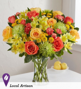 sunshine citrus floral arrangement