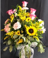 sunshine gardens vase arrangement