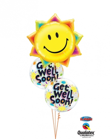 Sunshine Get Well Soon Balloon Bouquet