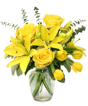 SUNSHINE OF SPRING VASE ARRANGEMENT 