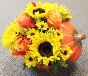 Sunshine Pumpkin Bouquet Centerpiece