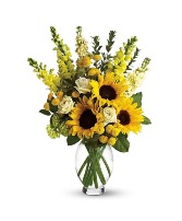 Sunshine Sunflower vase