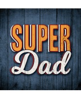 "Super Dad" Square House Coaster SB75425 