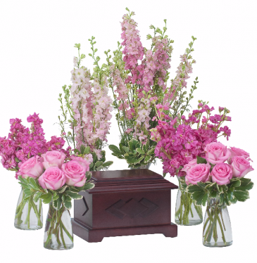 Surrounded By Love In Pink Arrangement Swannanoa Nc Surrounded By Love In Pink Arrangement