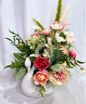 Swan Silk Arrangement Gift