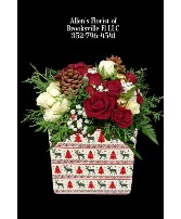 Sweater Weather Cube  Fresh cut flowers 