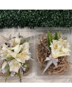 Sweet Alstroemeria Corsage and Boutonniere