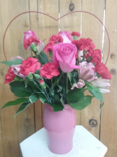 Sweet and Swooning Valentines vase