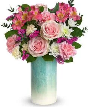 Sweet Aqua Bouquet Spring