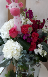 Sweet Baby Girl Vase Arrangement 