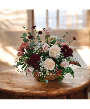 Sweet Berries and Cream Basket Arrangement