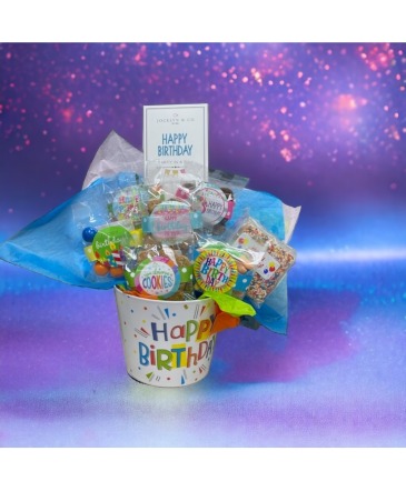  Birthday Treats Birthday Candy & Cookie Gift Basket in Culpeper, VA | ENDLESS CREATIONS FLOWERS AND GIFTS
