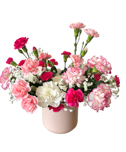Sweet Carnation Kisses  Vase arrangement 