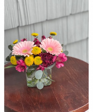 Sweet & Dainty  Cube vase arrangement 