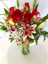 Sweet Dreams Floral Elegance..Roses and Lillies