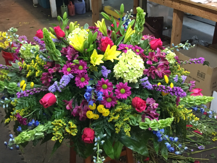 SWEET GARDEN Casket Cover