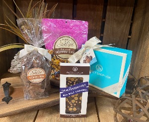 Sweet Goodies for Salted Caramel Lovers Gourmet Chocolate Basket