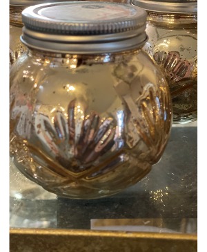 Sweet Grace Mercury Glass Candle 