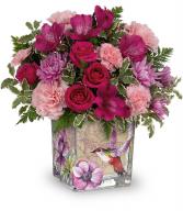 Sweet Hummingbird Bouquet T22M400A Teleflora *VASE CURRENTLY UNAVAILABLE*