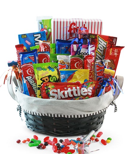 Sweet Indulgence Candy & Snack Basket 