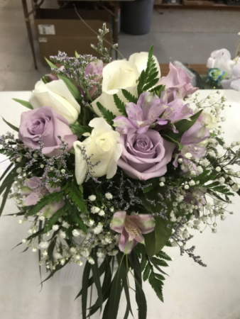 Sweet lavender bridal bouquet 