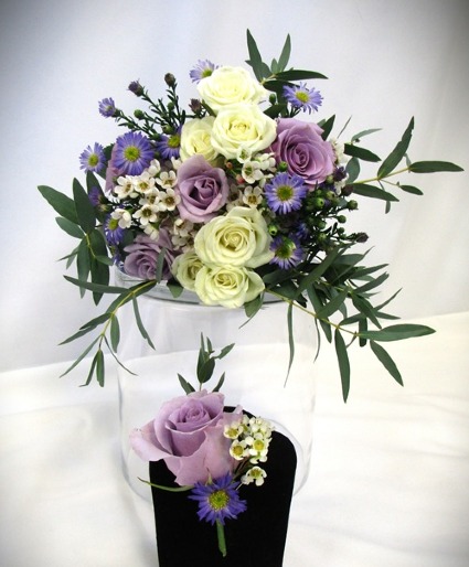 SWEET LAVENDER COMBO SET - IN STORE PICK UP ONLY PROM BOUQ AND BOUT COMBO SET