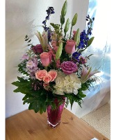 Sweet Lily Vase Arrangement