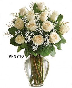 Sweet Love Classic White Flower Arrangement
