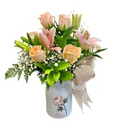 Sweet Mom Glass Vase 