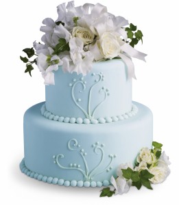 Sweet Pea and Roses Cake Decoration H1852A