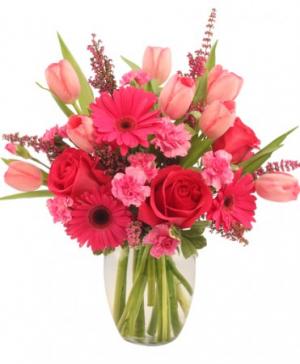 Sweet Pink Mystique Arrangement