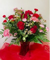 Sweet Pinks and Reds Bouquet 