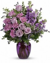 Sweet Purple Fresh Arrangement