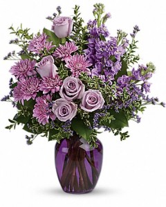 Sweet Purple Fresh Arrangement in Newmarket, ON | FLOWERS 'N THINGS FLOWER & GIFT SHOP