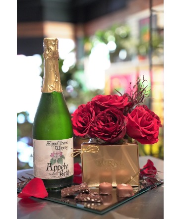 Sweet Romance  Local Sparkling Cider & Chocolates in South Milwaukee, WI | PARKWAY FLORAL INC.