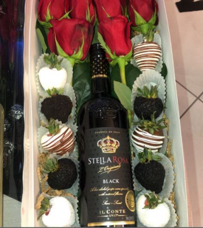 SWEET ROSE BOX - Black Rose Gift Box