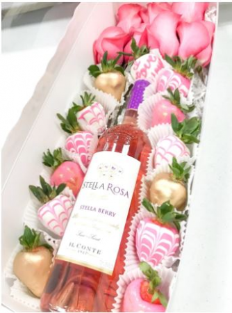 SWEET ROSE BOX - Pink Rose Gift Box