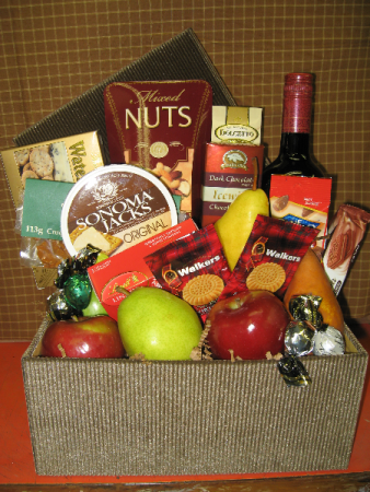Classic Mixed Gourmet & Fruit Selection Gift Basket
