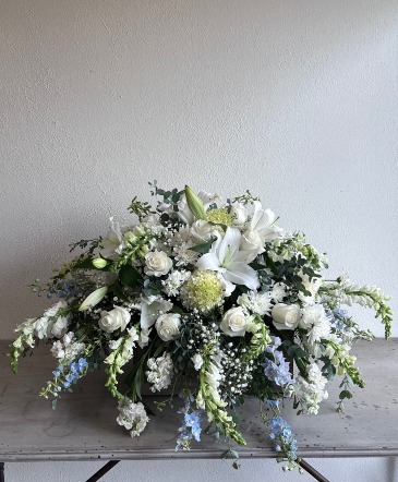 Sweet Serenity Casket Spray in La Grande, OR | FITZGERALD FLOWERS