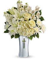 Sweet Serenity Crystal Cross Bouquet 