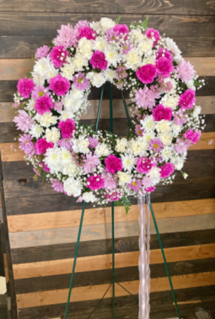 Sweet Serenity Fresh floral wreath in Lakeside, CA | Finest City Florist Sweet Serenity Fresh floral wreath in Lakeside, CA | Finest City Florist