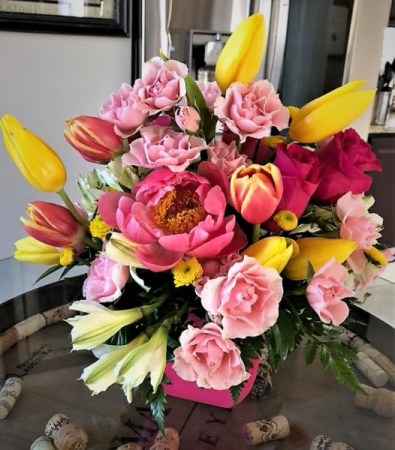 Sweet Sorbet Container Arrangement
